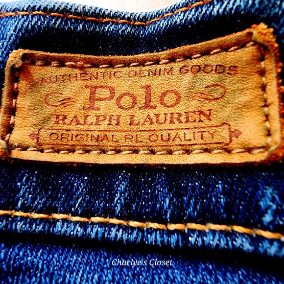 Polo Ralph Lauren The Tompkins Mid Rise Skinny Indigo Blue Jeans 28 Modern Prep - Picture 7 of 15